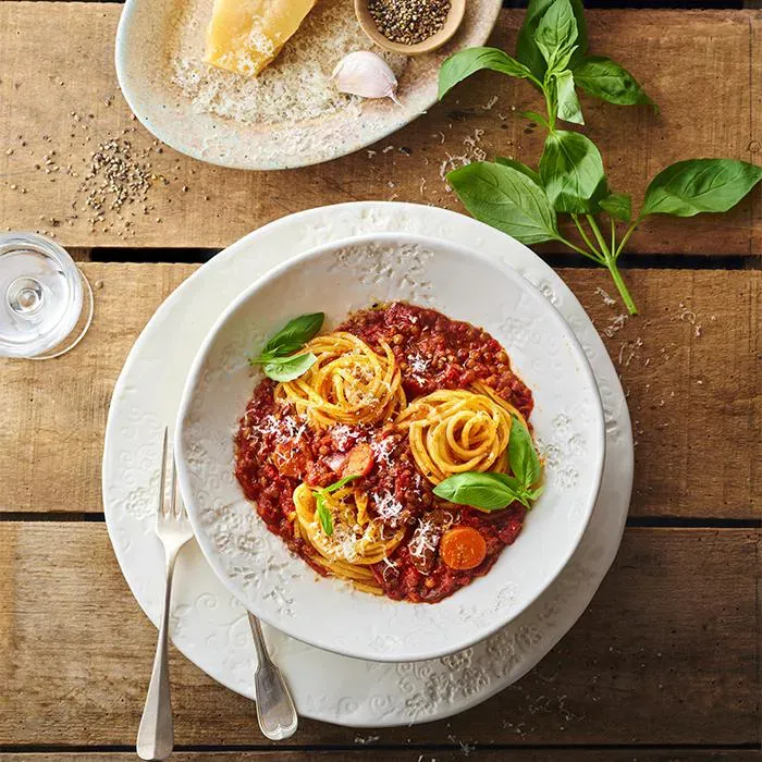 Image représentant Spaghetti bolognaise revisitées aux Lentilles cuisinées